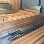 West Bar House lumber on site - Aspen Woolf